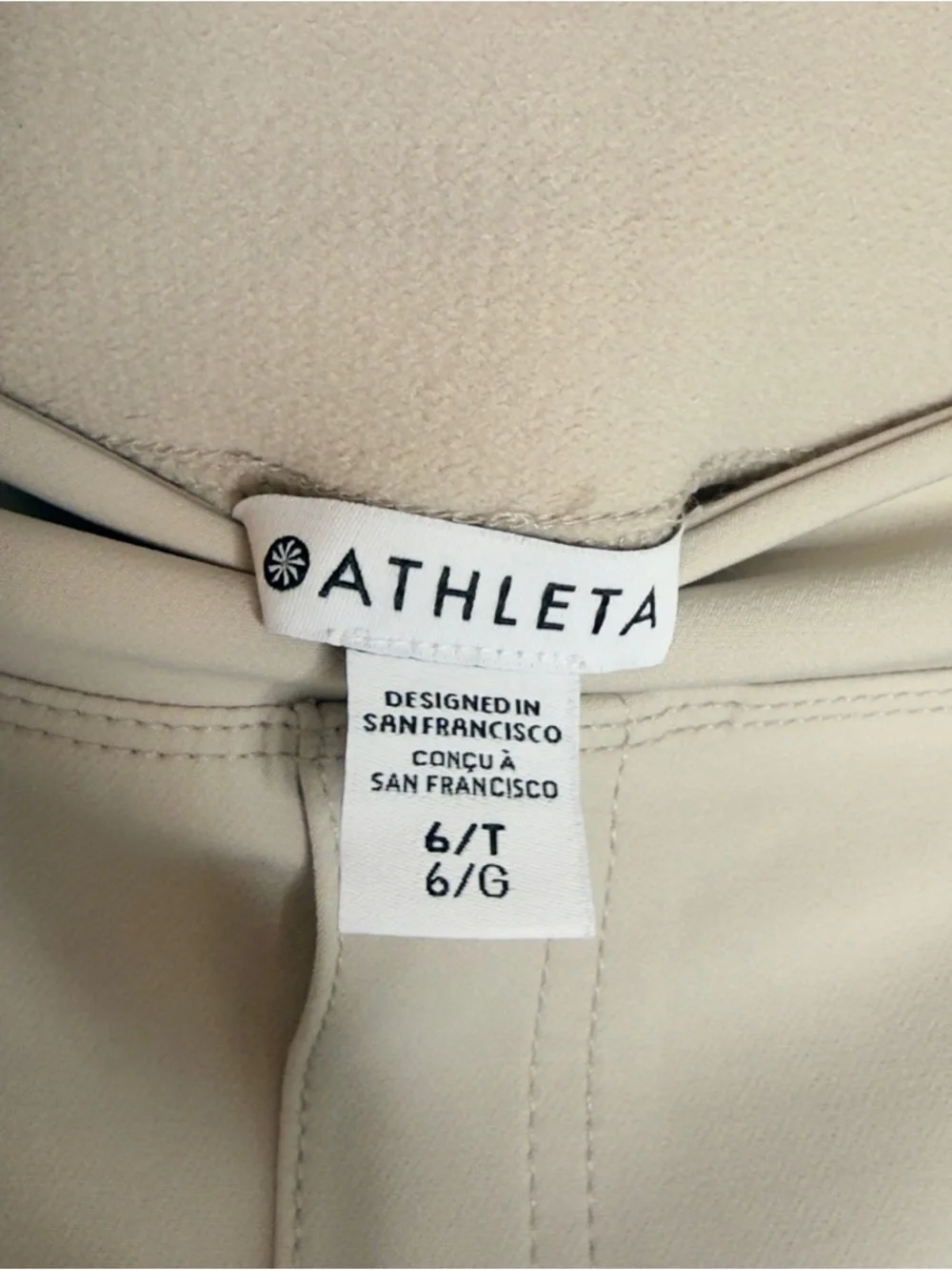 Athleta Endless High Rise Cargo Pants Womens 6 Tall Tan NWOT - Picture 3 of 11